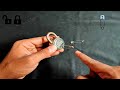 Open a lock without key Safety Pin Hack