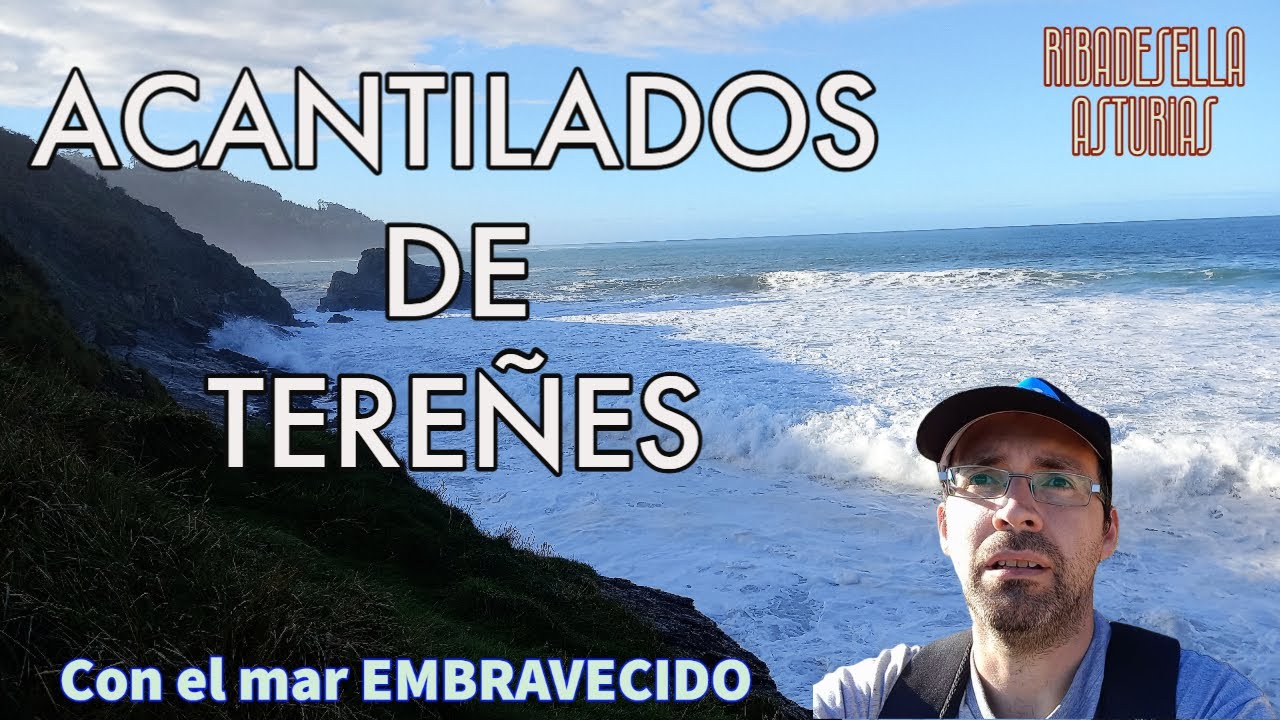 Los ACANTILADOS y Playa de Tereñes | con el mar EMBRAVECIDO | Tereñes Ribadesella | ASTURIAS