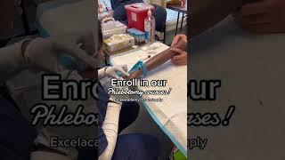 Hands-on Phlebotomy training in Connecticut! #stamford #northhaven #phlebotomy #healthcare