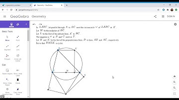 Olympiad Geometry Problem #62: Parallel, Tangents, Cyclic Quad