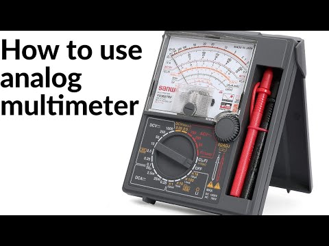 Download How to use multimeter analog | sanwa YT360TRF to dc voltage and ac voltage
