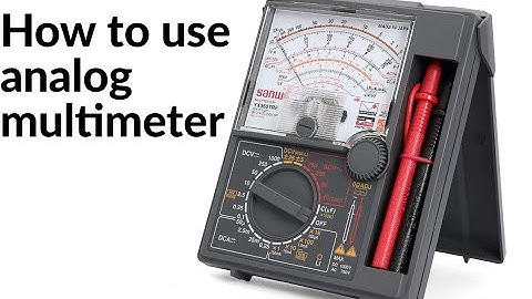 How to use multimeter analog | sanwa YT360TRF to dc voltage and ac voltage