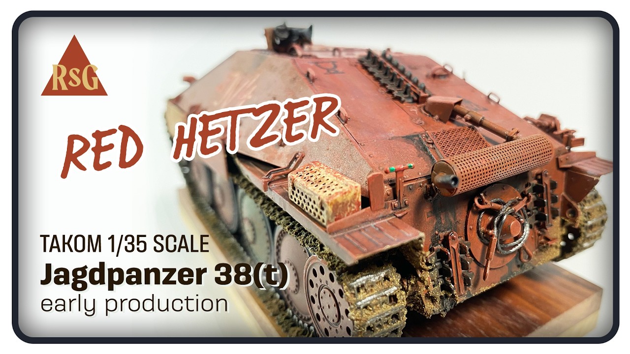 Jagdpanzer 38(t) Hetzer 1:35 scale TAKOM full build - YouTube