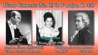 Mozart: Piano Concerto No. 19, Kraus & Simon (1966) モーツァルト
