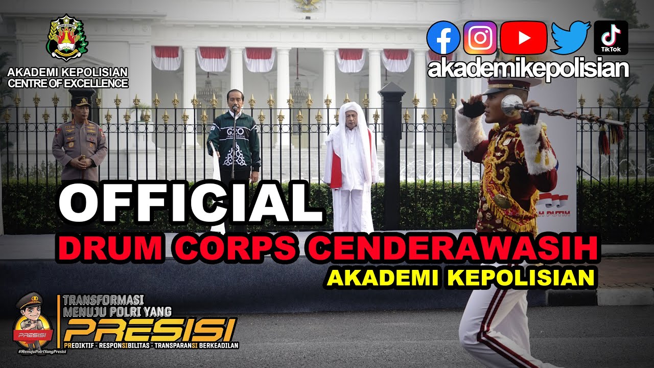 OFFICIAL‼️ DRUM CORPS CENDERAWASIH AKADEMI KEPOLISIAN 🥁 - KIRAB MERAH PUTIH 🇮🇩