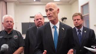 Florida Governor Rick Scott meets with local officials in Bay County to discuss Zika prevention.