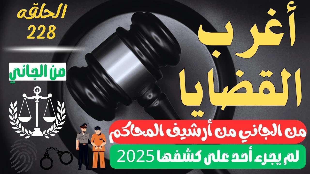 أغرب القضايا ⚖︎ من الجاني ⚖︎ من أرشيف المحاكم 😱 202 حلقة مجمعة غامضة و ممتعة