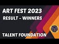  ART FEST 2023 RESULT 