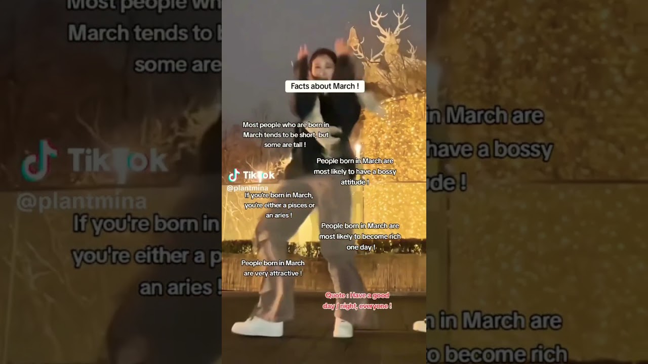 Facts about March!🍀 (not my vid)