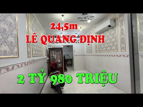 Video (272) Đã Bán. Bán nhà hẻm 482 Lê Quang Định, P11, Quận... - youtube