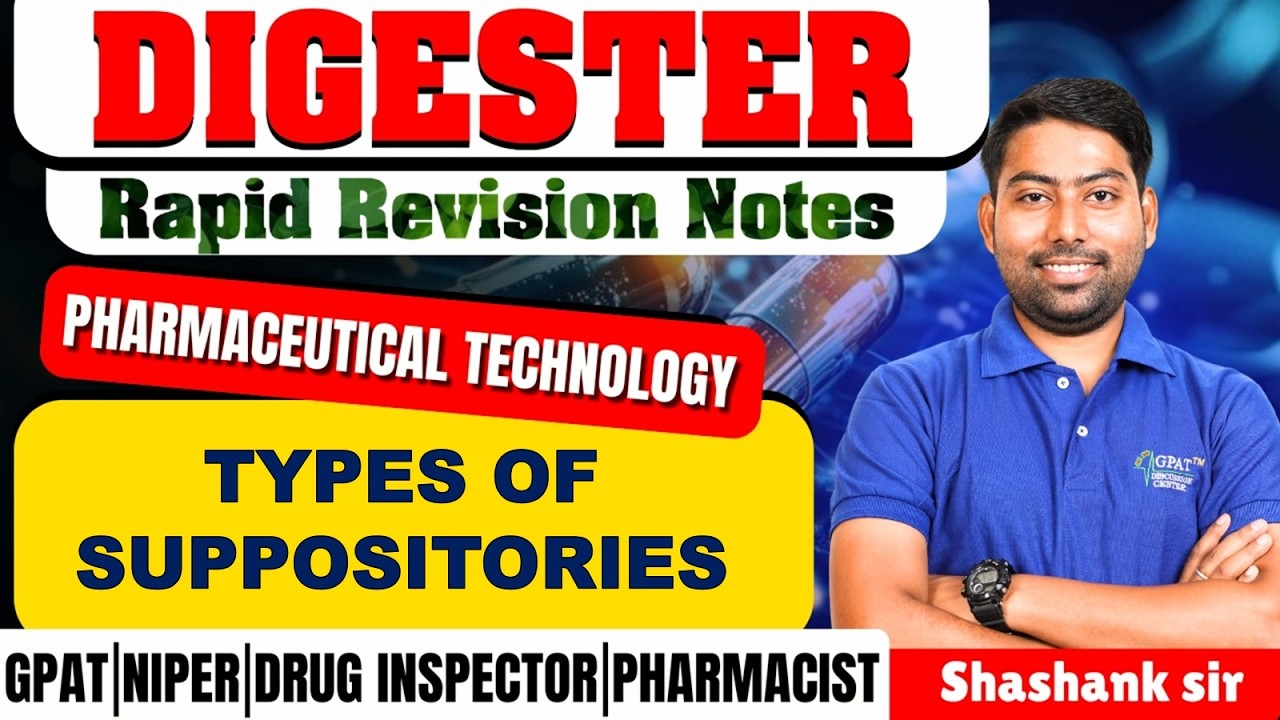 D-274 | Виды суппозиториев, их размер и форма, Фармацевтическая технология