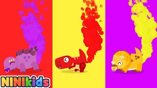 Baby Dinosaur Fart Competition Fart Song Poo Poo T-Rex Nursery Rhymes Kids Song Ninikids