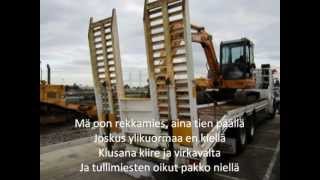 Video thumbnail of "Matti Esko - Rekkamies [Sanat/Lyrics]"