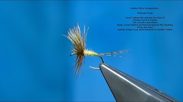 Tying a Golden Olive Comparadun by Davie McPhail