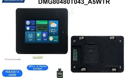 DWIN SMART SCREEN:  4.3inch industrial HMI screen simple demo