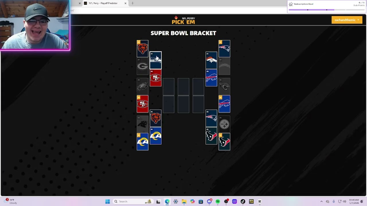 Zachandthemic Predicts the 2026 NFL Playoffs