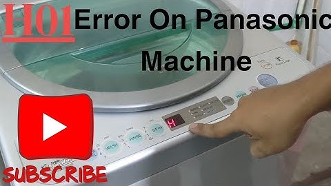 How to resolve H01 Error on Panasonic |