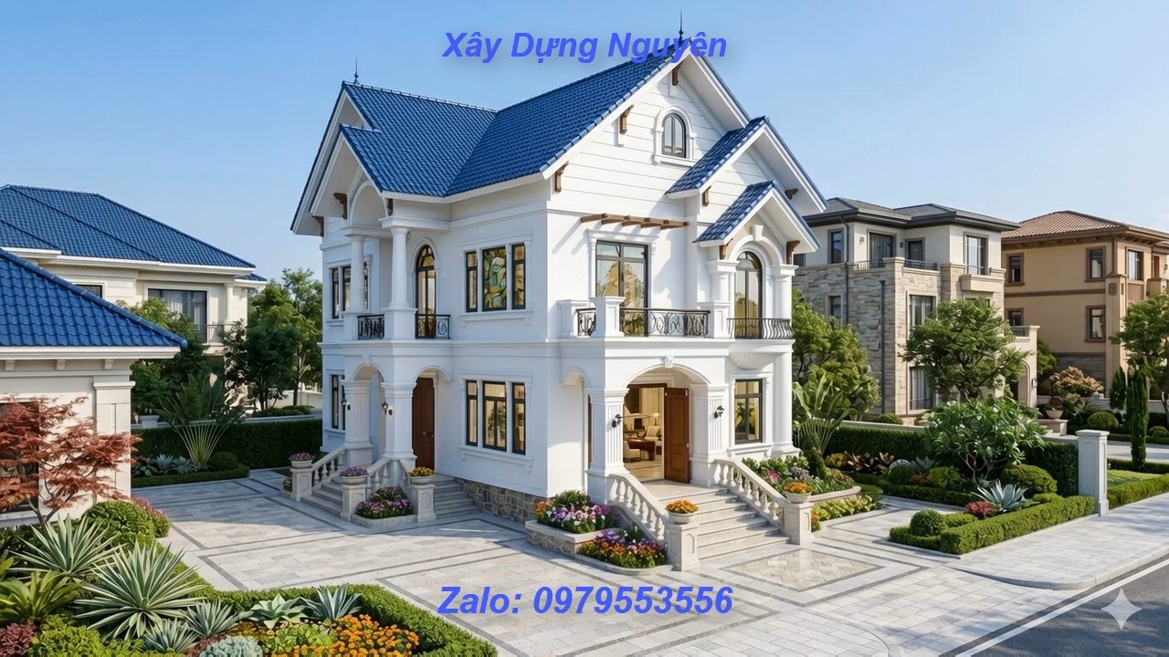 Mẫu Biệt Thự Vườn Mái Thái Diện Tích 7x22m Thiết Kế 4 Phòng Ngủ #nha2tang #maithai