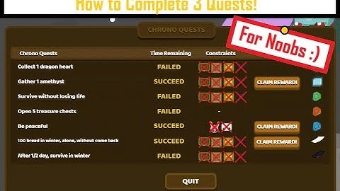 Starve io How to complete 3 Quests For noobs