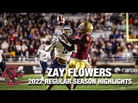 Zay Flowers 2022 Season Highlights | Boston College WR