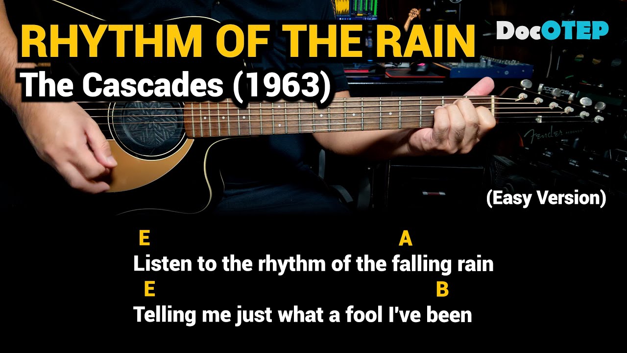 Rhythm Of The Rain - The Cascades (1963) - Easy Guitar Chords Tutorial with Lyrics