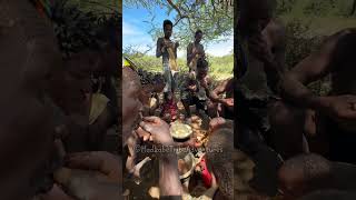 Hadzabe Tribe bushmen live their entire life in the forest, sharing anything they find