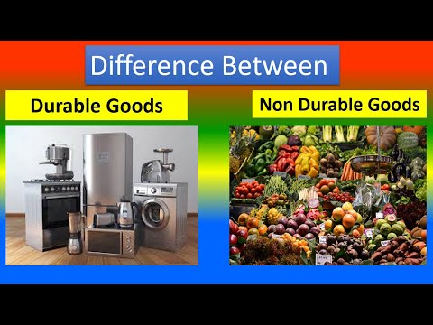 Video: Hvad er forskellen mellem quizlet om holdbare og ikke-holdbare varer?