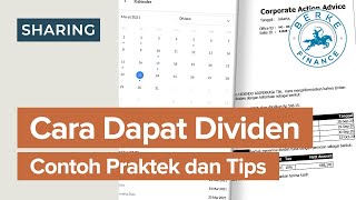 Cara Dapat Dividen Saham