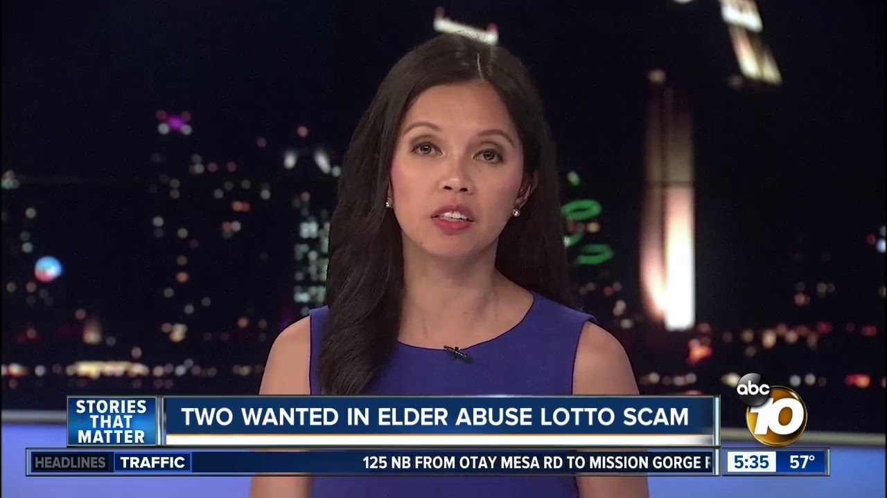 Two people wanted in elder abuse lotto scam - YouTube