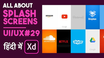 splash screen design explained in hindi | UI designing course in hindi PART #29