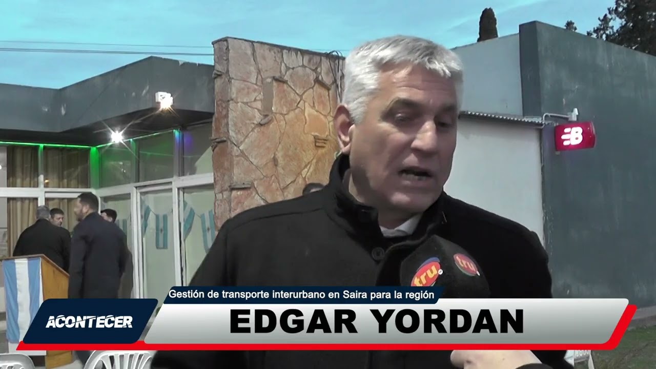 Saira: Empezó a funcionar el transporte de pasajeros a Villa María. La palabra de Enrique Méndez Paz