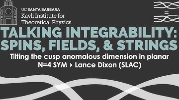 Tilting the cusp anomalous dimension in planar N=4 SYM ▸ Lance Dixon (SLAC)