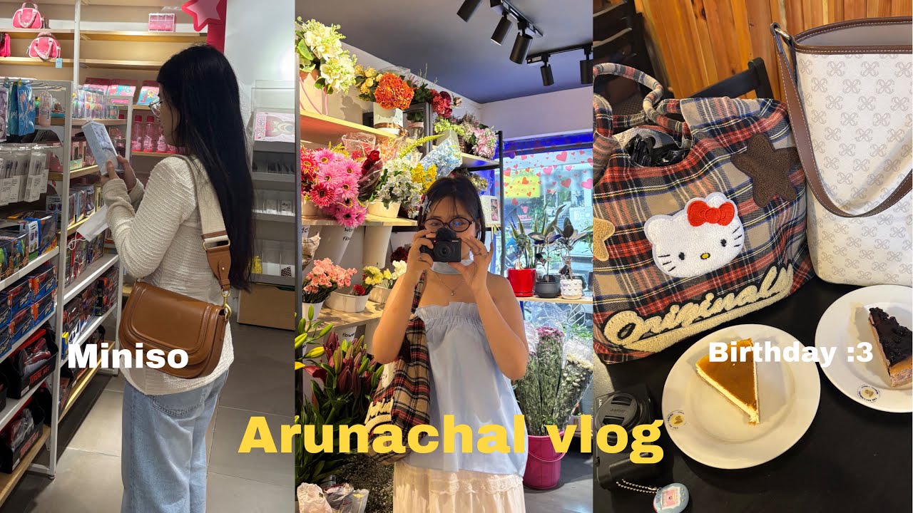 Itanagar vlog 🍮 going to flower shop and cafés 🍰