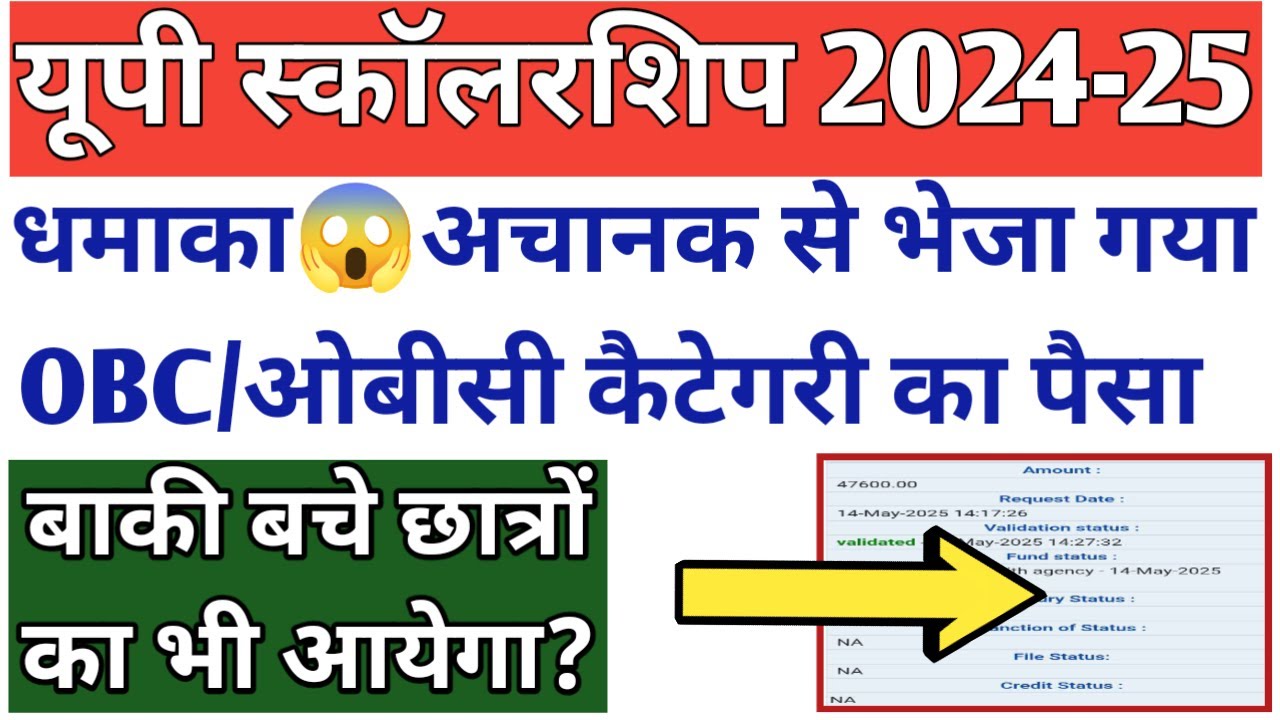 UP Scholarship Latest News Today 2024-25 | UP Scholarship Kab Tak ...