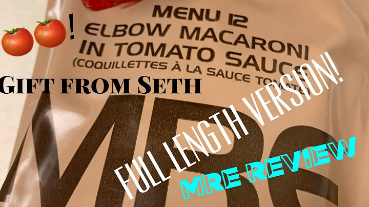 MRE Review Menu 12 Elbow Macaroni (Full length Version!)