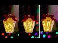 Christmas Hexagona Ornaments, Christmas Lantern Hanging - Diy Christmas decorations ideas 2023