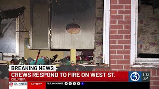 2 injured, family forced out in Columbia house fire