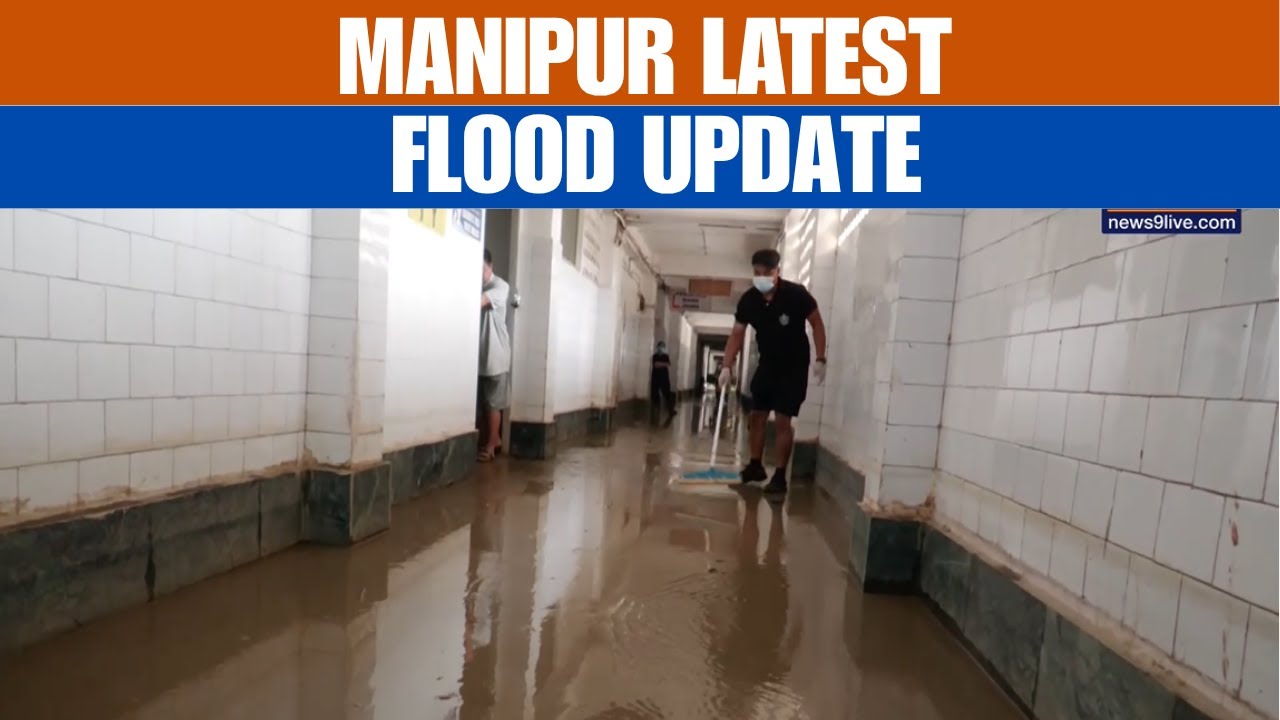 Manipur Flood Update:  JNIMS Hospital Cleanup Begins, City Still Waterlogged | Imphal | News9