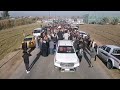 تشييع مهيب لجنازة المرحوم الشيخ عباس الطالب الحمداني قضاء ابي غريب منطقة الحمدانية الأولى 