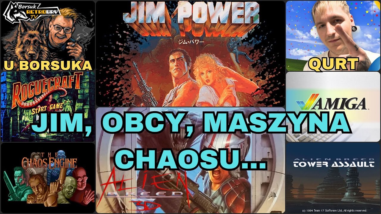 Borsuk Retro Gry TV: AMIGA - JIM POWER + ALIEN BREEDY + Gry w Coopie (Gość: QURT)