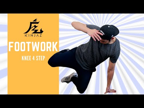 How To Breakdance | Breakdance Footwork - Knee 4 Step | Basic Breakdance Steps and Moves