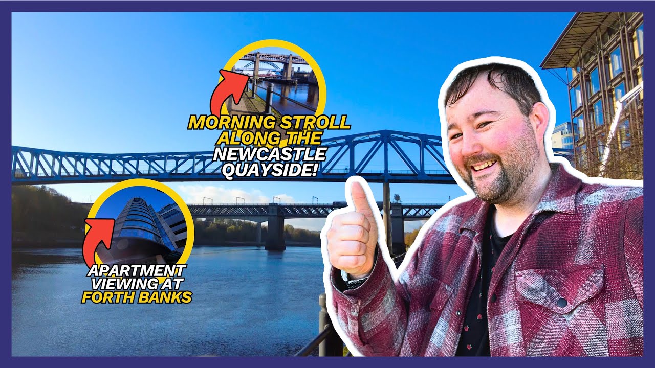 Morning stroll on the Newcastle Quayside | 4K Walk & Commentary
