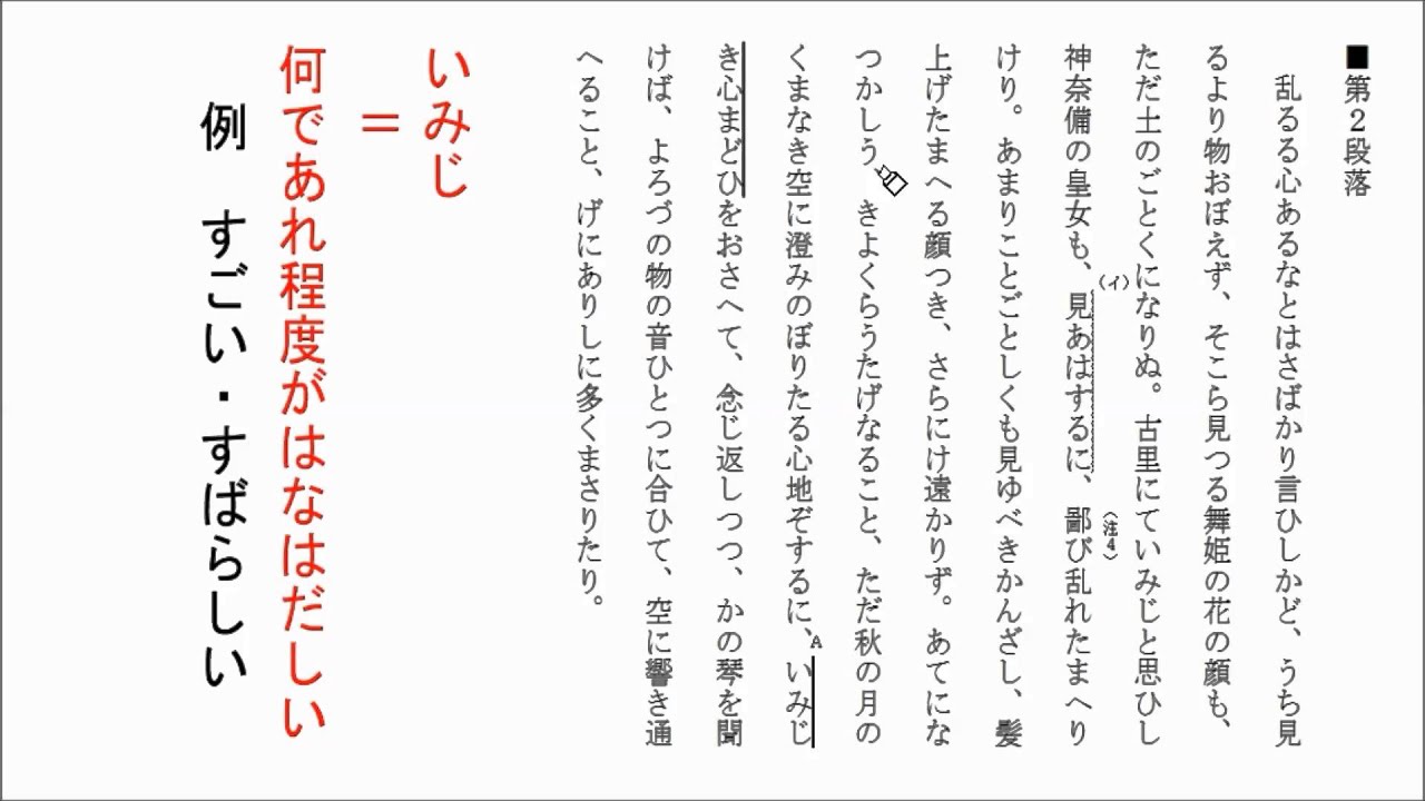 高卒認定25年度第2回古文本文解説 Youtube