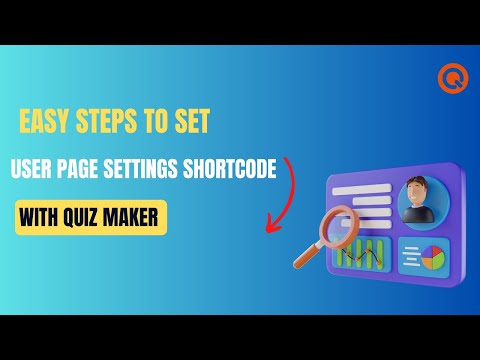 How to set User Page Settings Shortcode with WordPress Quiz Plugin