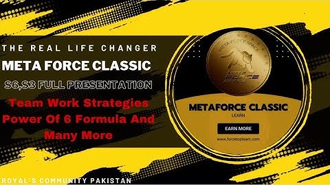 Meta force the real life changer #metaforce #smartcontract #cryptocurrency #forsage