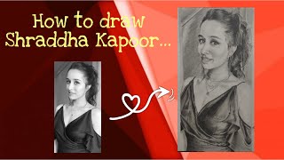 Shraddha Kapoor Drawing I Pencil Drawing Timelapse I Grid Method