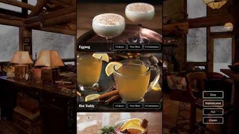 dope cocktail menu demo