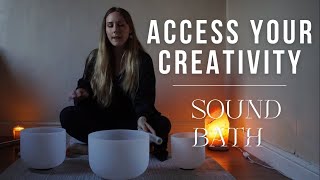 Let your Creative Energy Flow - Connect to your Creativity Sound Bath - Crystal Singing Bowls
