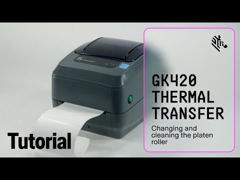 Changing and Cleaning the Platen Roller for your GK420T Printer | Zebra