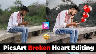 Broken Heart Photo Editing | Sad Editing | PicsArt - Lightroom - Sketchbook screenshot 5